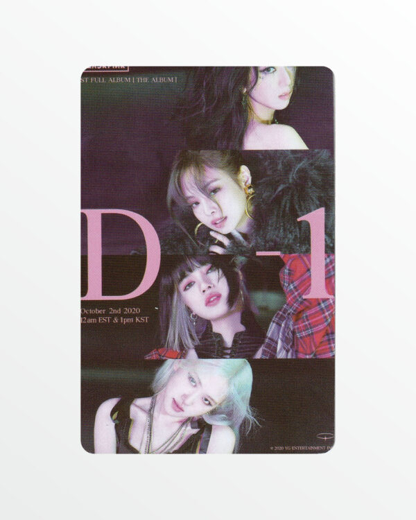 Картка BLACKPINK №20, The album, (5,5 × 8,5 см)